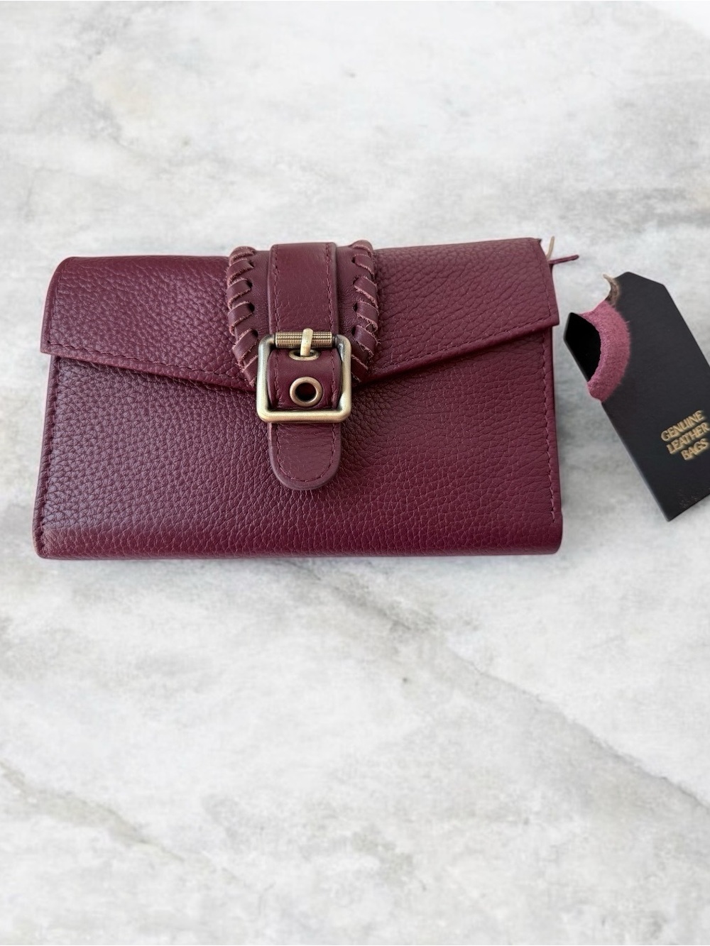 Genuine Leather Burgundy Wallet NWT